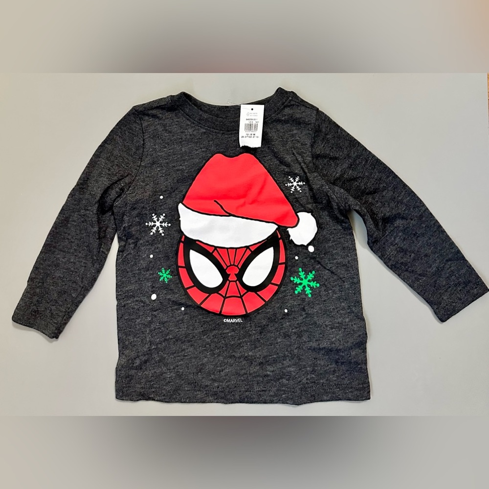 Marvel Spiderman long sleeve top 12-18M